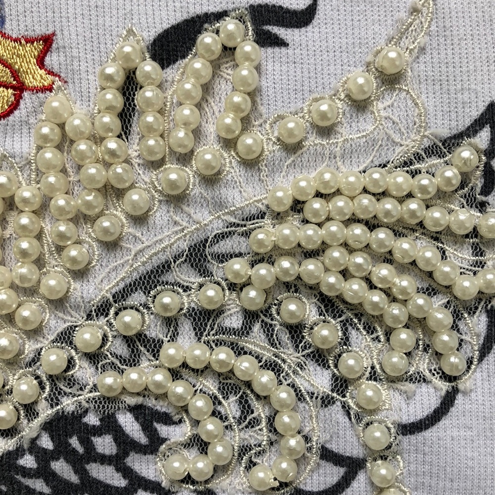 “Beauty and Love”embellished and embroidered top - Picture 9 of 9